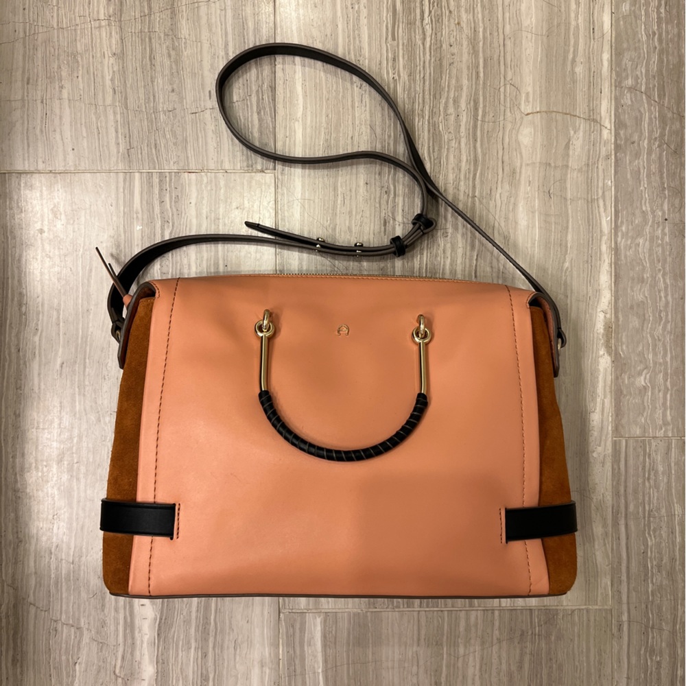 ETIENNE AIGNER Agnes Crossbody leather tote satchel RARE